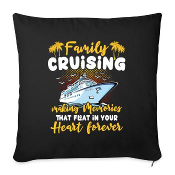 Croisière - Housse de coussin décorative 45 x 45 cm - noir - Devant