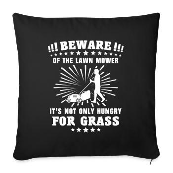 Tondeuse - Housse de coussin décorative 45 x 45 cm - noir - Devant