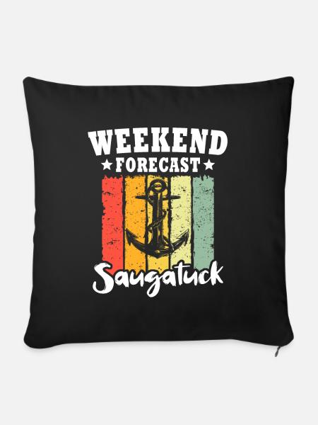 Saugatuck Michigan - Sofakissenbezug 45 x 45 cm - Schwarz