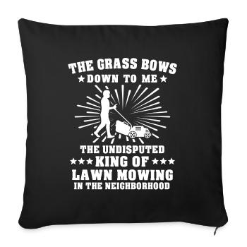 Tondeuse - Housse de coussin décorative 45 x 45 cm - noir - Devant