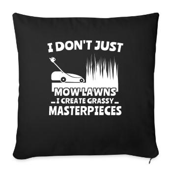 Tondeuse - Housse de coussin décorative 45 x 45 cm - noir - Devant