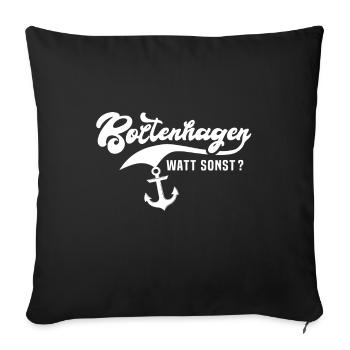 Proverbes de Boltenhagen - Housse de coussin décorative 45 x 45 cm - noir - Devant