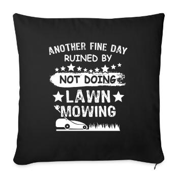 Tondeuse - Housse de coussin décorative 45 x 45 cm - noir - Devant