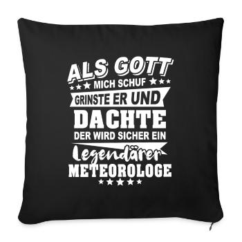 Meteorologe - Sofakissenbezug 45 x 45 cm - Schwarz - Vorne