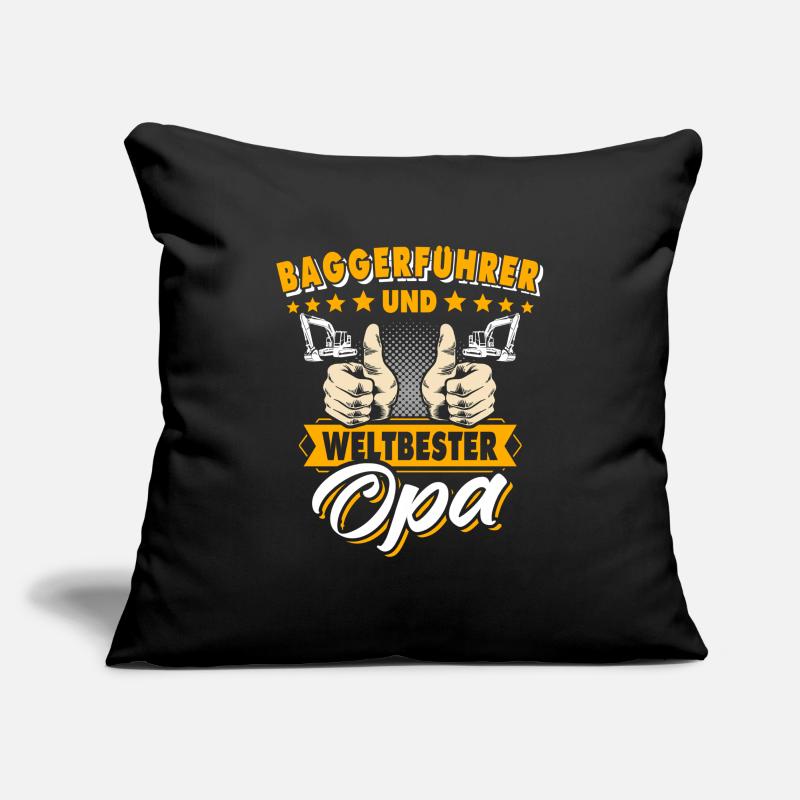 Opa Baggerfahrer Sofakissenbezug 45 x 45 cm