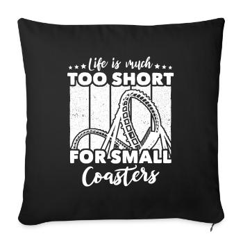Roller Coaster - Sofa pillowcase 17,3'' x 17,3'' (45 x 45 cm) - black - Front