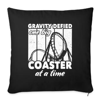 Roller Coaster Roller Coaster Riders - Sofa pillowcase 17,3'' x 17,3'' (45 x 45 cm) - black - Front