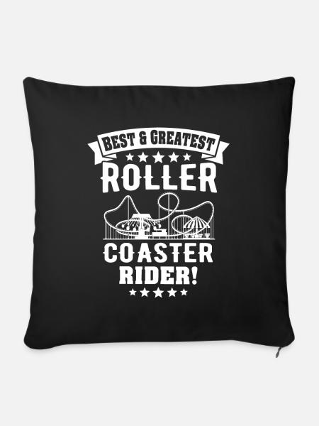 Roller Coaster - Sofakissenbezug 45 x 45 cm - Schwarz