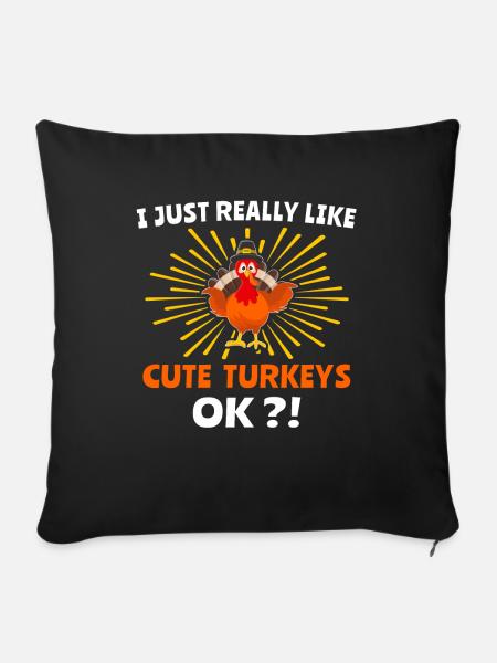 Turkey - Sofakissenbezug 45 x 45 cm - Schwarz