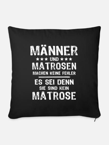 Matrose - Sofakissenbezug 45 x 45 cm - Schwarz
