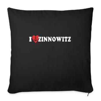 I Love Zinnowitz Liebe - Sofa pillowcase 17,3'' x 17,3'' (45 x 45 cm) - black - Front