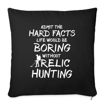 Treasure Hunter Relic Hunter - Sofa pillowcase 17,3'' x 17,3'' (45 x 45 cm) - black - Front