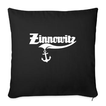 Zinnowitz Sayings - Sofa pillowcase 17,3'' x 17,3'' (45 x 45 cm) - black - Front