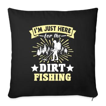 Dirt Fisher Treasure Hunters - Sofa pillowcase 17,3'' x 17,3'' (45 x 45 cm) - black - Front