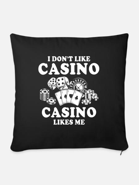 Casino - Sofakissenbezug 45 x 45 cm - Schwarz