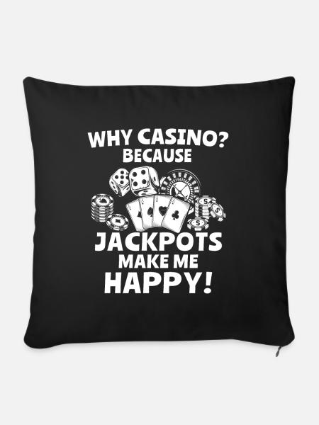 Casino - Sofakissenbezug 45 x 45 cm - Schwarz