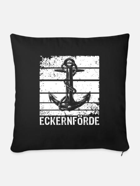 Eckernförde Eckernförder - Sofakissenbezug 45 x 45 cm - Schwarz