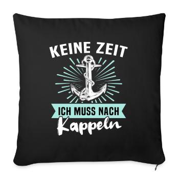Kappeln Kappelner - Sofakissenbezug 45 x 45 cm - Schwarz - Vorne