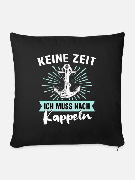 Kappeln Kappelner - Sofakissenbezug 45 x 45 cm - Schwarz