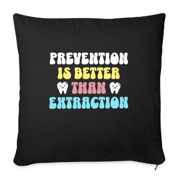 Dentist Zahnarzt - Sofa pillowcase 17,3'' x 17,3'' (45 x 45 cm) - black - Front