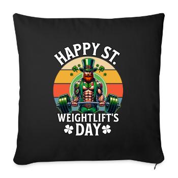 St. Patrick's Day Pumps - Sofa pillowcase 17,3'' x 17,3'' (45 x 45 cm) - black - Front