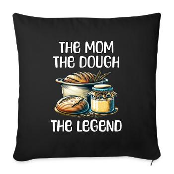 Sourdough Mother's Day - Sofa pillowcase 17,3'' x 17,3'' (45 x 45 cm) - black - Front