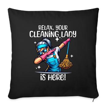 Cleaner - Sofa pillowcase 17,3'' x 17,3'' (45 x 45 cm) - black - Front