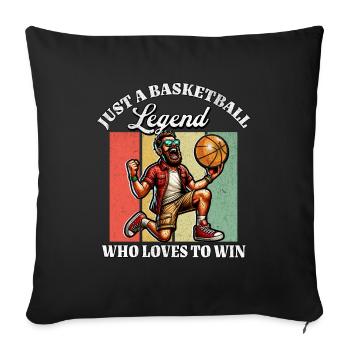 US Basketball Players - Sofa pillowcase 17,3'' x 17,3'' (45 x 45 cm) - black - Front