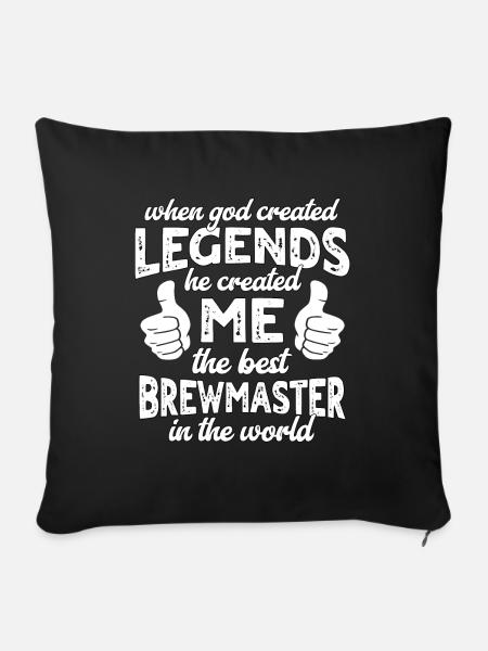 Bester Braumeister Legende - Sofakissenbezug 45 x 45 cm - Schwarz