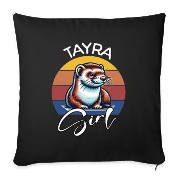 Tayra Fille - Housse de coussin décorative 45 x 45 cm - noir - Devant