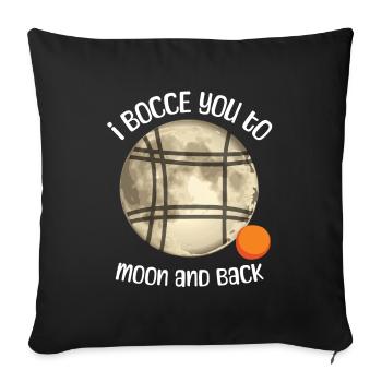 Bocce Ball Sayings - Sofa pillowcase 17,3'' x 17,3'' (45 x 45 cm) - black - Front