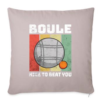 Dictons de boule - Housse de coussin décorative 45 x 45 cm - taupe clair - Devant