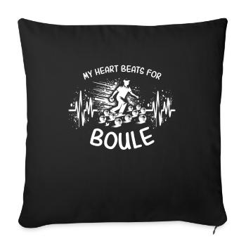 Boule EKG - Sofakissenbezug 45 x 45 cm - Schwarz - Vorne