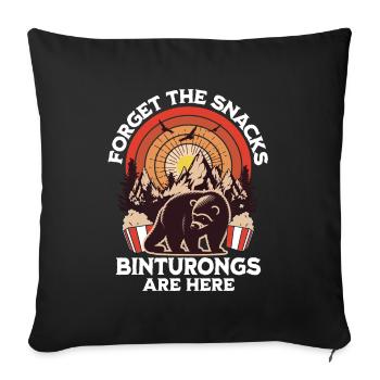 Marderbär Spruch - Sofa pillowcase 17,3'' x 17,3'' (45 x 45 cm) - black - Front