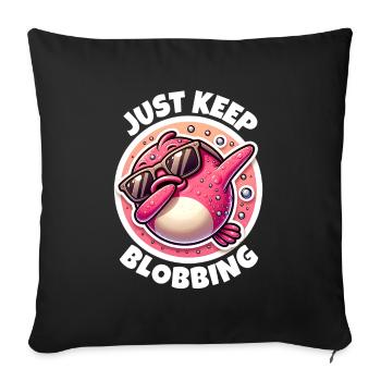 Dictons Blobfish - Housse de coussin décorative 45 x 45 cm - noir - Devant