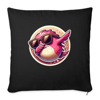 Blobfish - Sofa pillowcase 17,3'' x 17,3'' (45 x 45 cm) - black - Front
