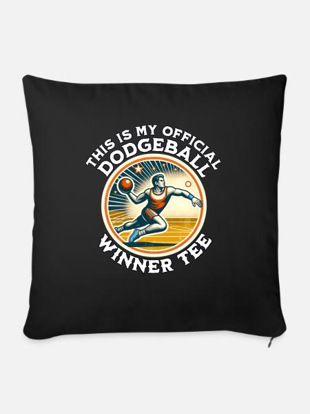 Dodgeball Spieler - Sofakissenbezug 45 x 45 cm - Schwarz