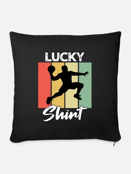 Dodgeball Spieler - Sofakissenbezug 45 x 45 cm - Schwarz