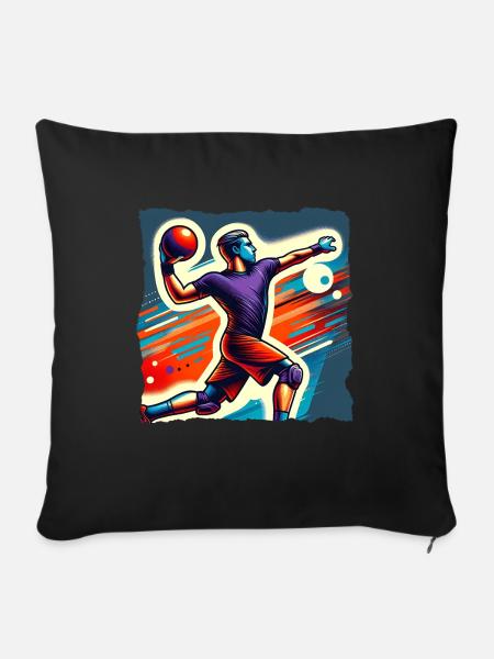 Dodgeball - Sofakissenbezug 45 x 45 cm - Schwarz