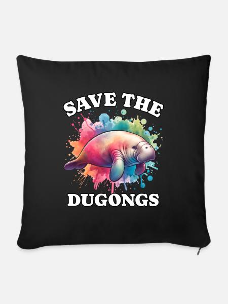 Save Seekuh - Sofakissenbezug 45 x 45 cm - Schwarz