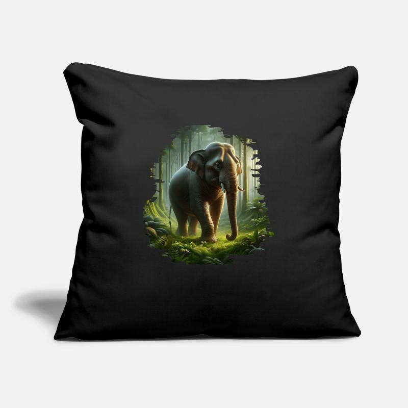 Sumatran Elephant Sofa pillowcase 17,3'' x 17,3'' (45 x 45 cm)