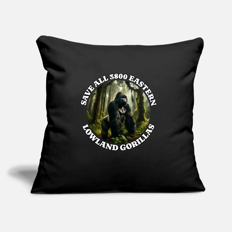 Save Gray Gorilla Sofa pillowcase 17,3'' x 17,3'' (45 x 45 cm)