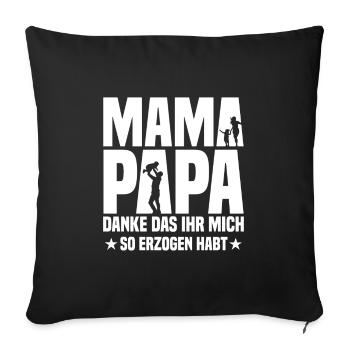 Jugendweihe Erwachsen Werden Feier - Sofakissenbezug 45 x 45 cm - Schwarz - Vorne