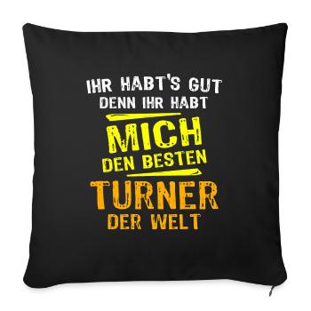 Turner Gift - Sofa pillowcase 17,3'' x 17,3'' (45 x 45 cm) - black - Front