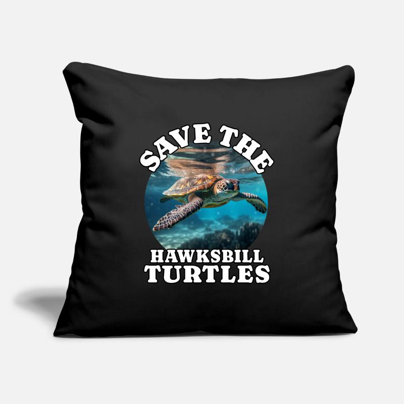 Hawksbill turtle Sofa pillowcase 17,3'' x 17,3'' (45 x 45 cm)