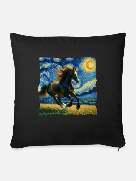 Traber Starry Night - Sofakissenbezug 45 x 45 cm - Schwarz