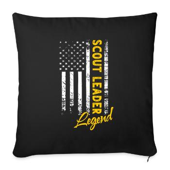 Scout Guide Legend - Sofa pillowcase 17,3'' x 17,3'' (45 x 45 cm) - black - Front