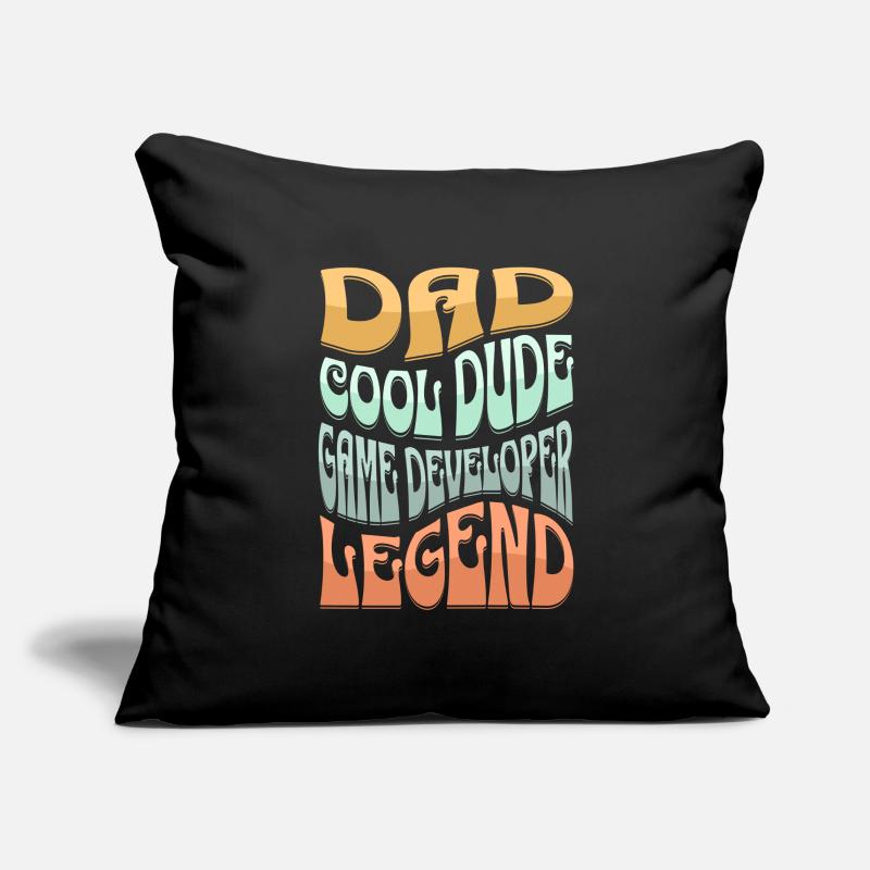 Dad Game Developer Sofa pillowcase 17,3'' x 17,3'' (45 x 45 cm)
