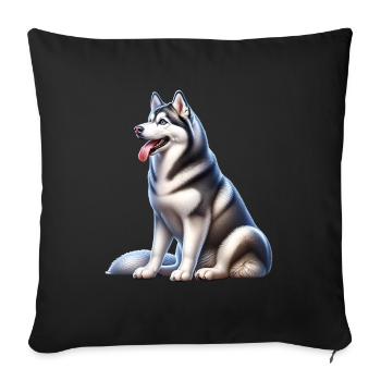 Rauque - Housse de coussin décorative 45 x 45 cm - noir - Devant
