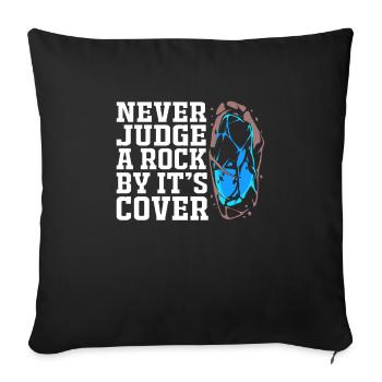 Archéologie Géologie - Housse de coussin décorative 45 x 45 cm - noir - Devant